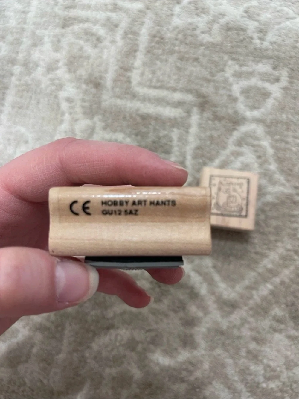 Wooden Small Pet Stamp Trio - Natural Wood Color